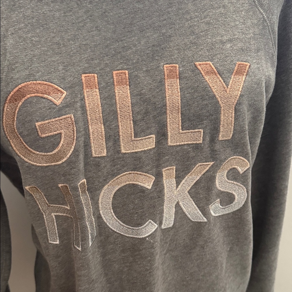 Gilly Hicks Gray and White Women's Crew Neck Sweater - Picture 5 of 7